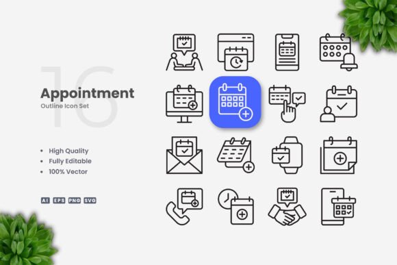 Apointment Icons: Graphics for Every Digital Need