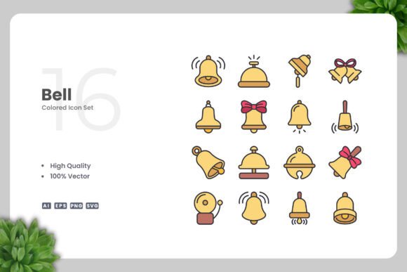 Bell Color Icons Graphics
