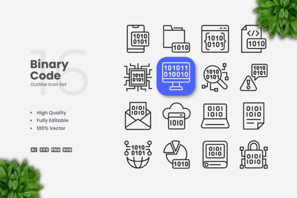 Binary Code Icons Review