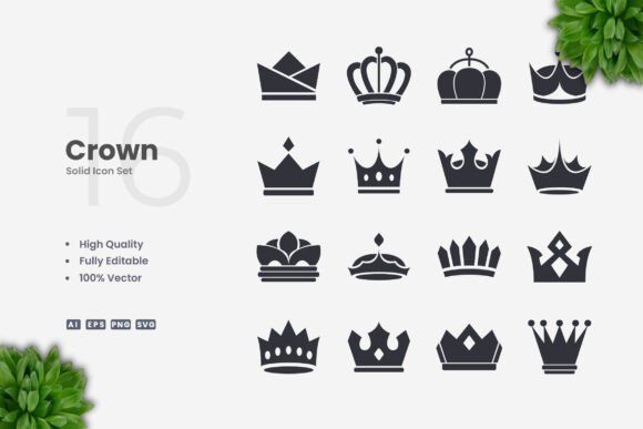 Crown Solid Icons Review