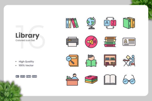 Library Color Icons Review