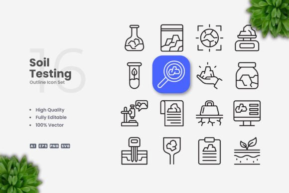 Soil Testing Icons Review