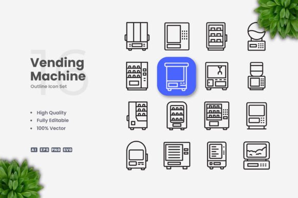 Vending Machine Icons: Graphics and Icons for Modern Design